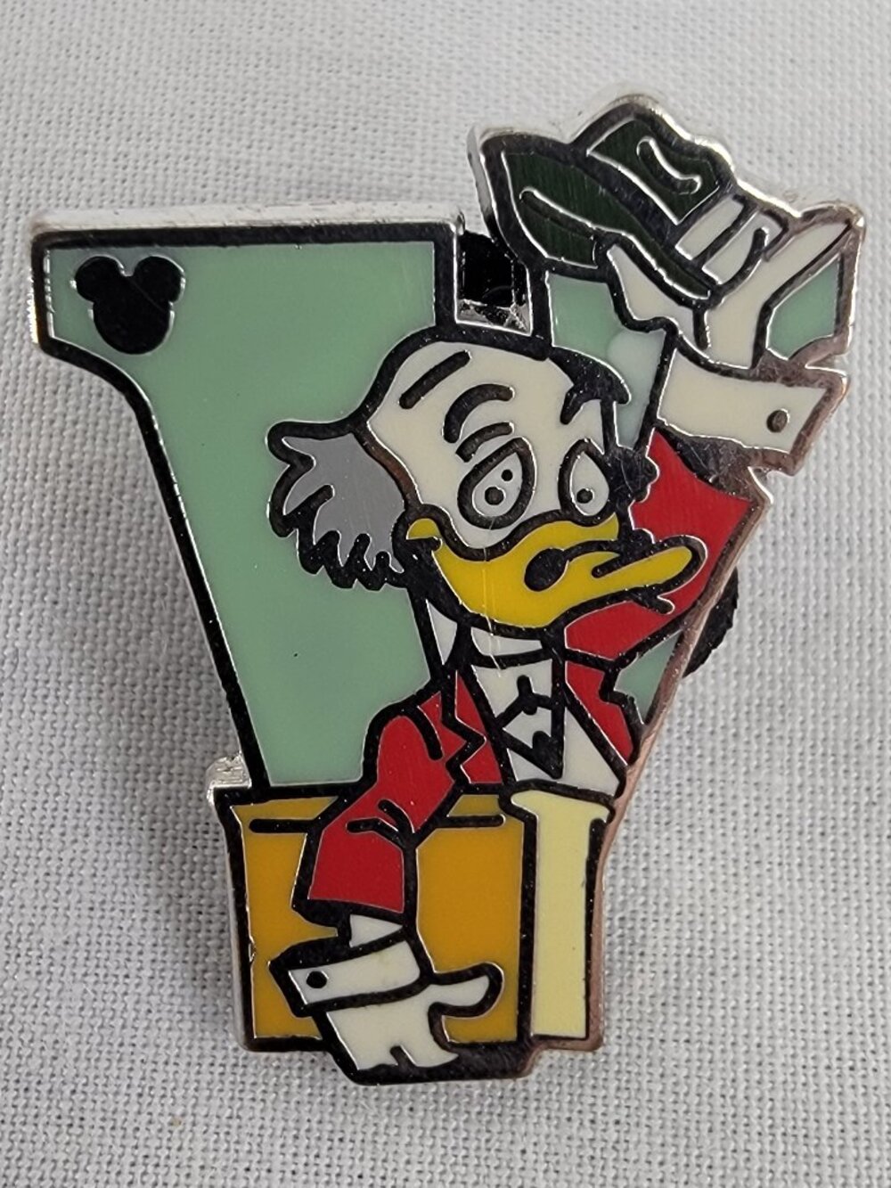 DISNEY Pin Trading ~ Alphabet Letters ~ 'V' Von Drake 22/26 ~Hidden Mickey~2011